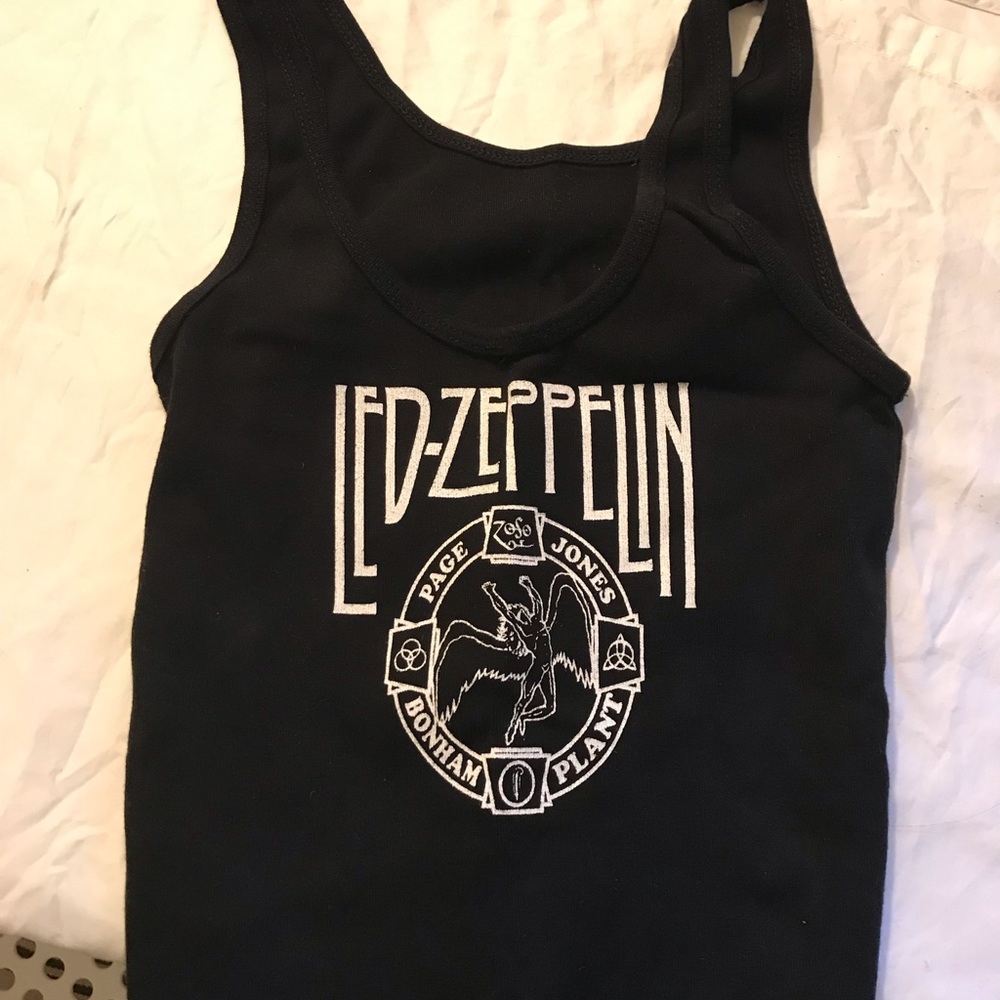 John Galt Led Zeppelin crop tank top